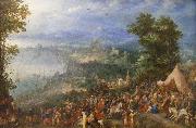 Jan Brueghel View of a Port city, Spain oil painting artist